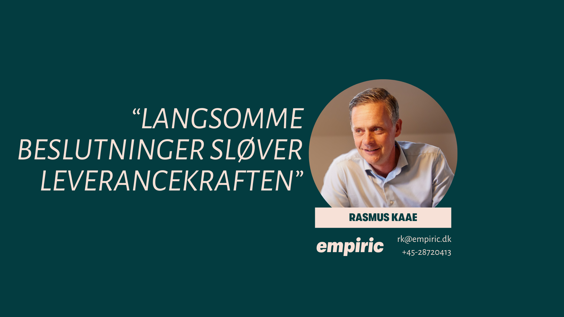 webinar langsomme beslutninger sløver leverancekraften